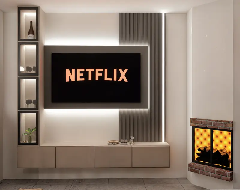 Render: sala de televisión. Casa en sibaté en Sibaté, Decord Design