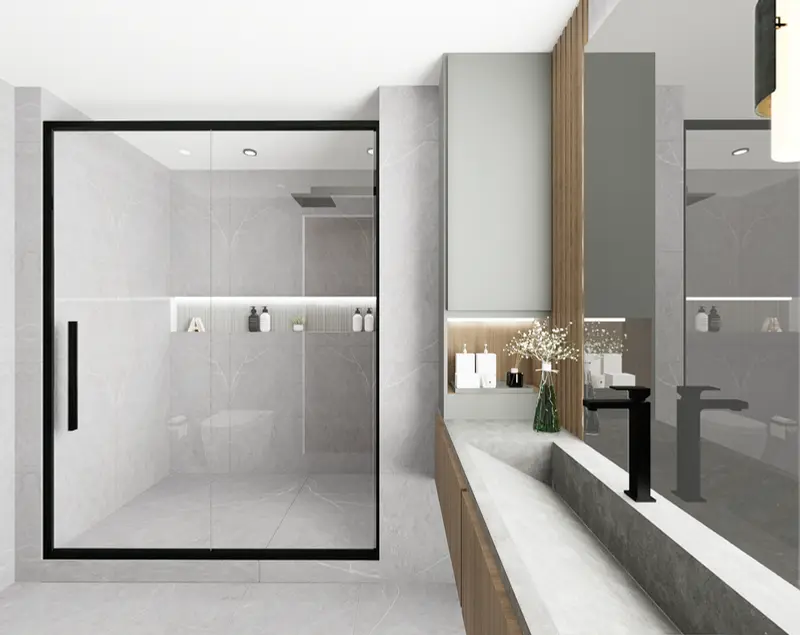 Render: baño. Apartamento en chapinero en Bogotá, Decord Design