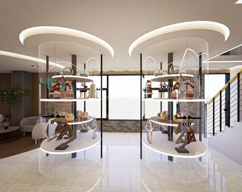 Render: oficina administrativa. Tienda y oficinas en Mosquera, Decord Design