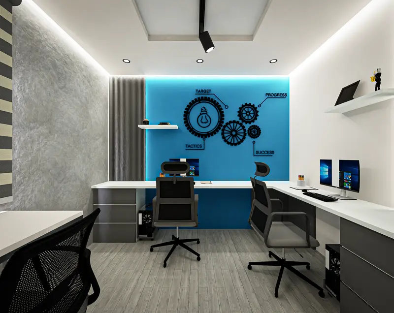 Render: oficinas. Sede educativa de aviación en Bogotá, Decord Design