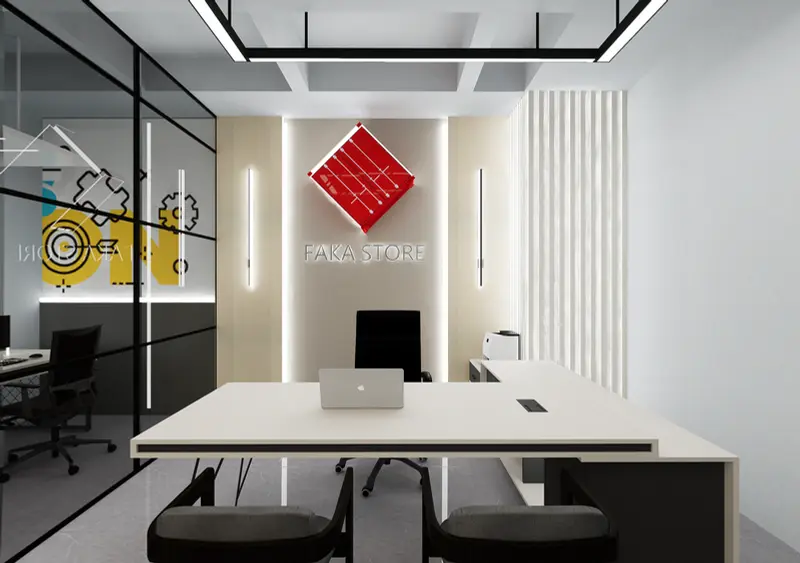 Render: oficinas y sala de reuniones. Oficinas creativas en Bogotá, Decord Design