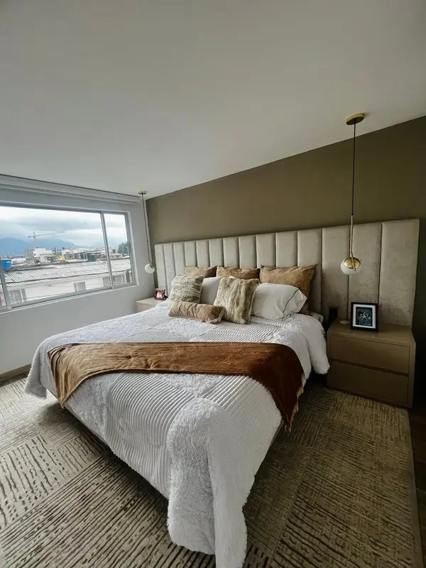 Fotografía de obra terminada: habitación principal. Apartamento en bogotá en Bogotá, Decord Design