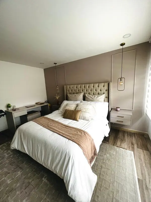 Fotografía de obra terminada: habitación principal. Apartamento en bogotá en Bogotá, Decord Design